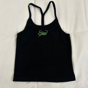 I am Gia. Rib Black Top. Small